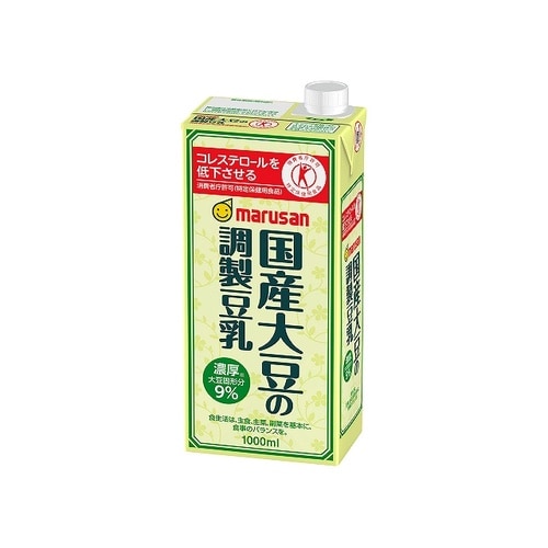 マルサンアイ 特保 国産調製豆乳 1L x6