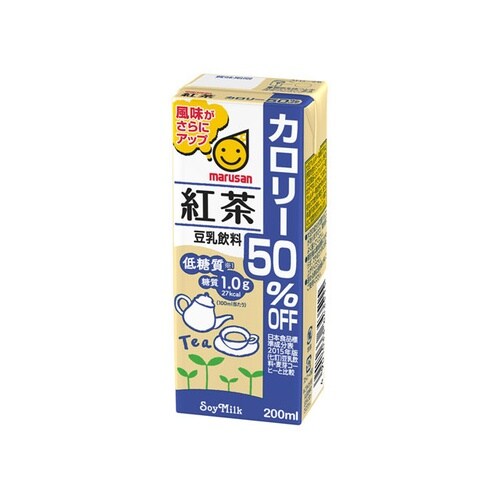 乳飲料 紅茶カロリー50%オフ 200ml x24