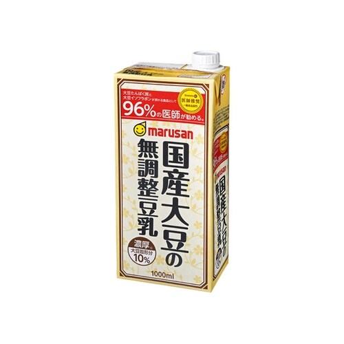 ンアイ 濃厚10%国産大豆の無調整豆乳 1L x6