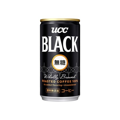 UCC ブラック無糖コーヒー 缶 185gx30