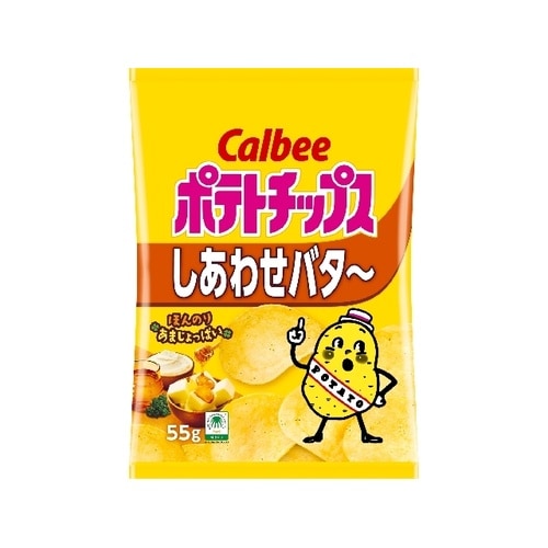ー ポテトチップス しあわせバター 55g x12