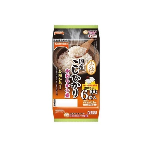 国産こしひかり やわらか小盛(分割) 6食 x8