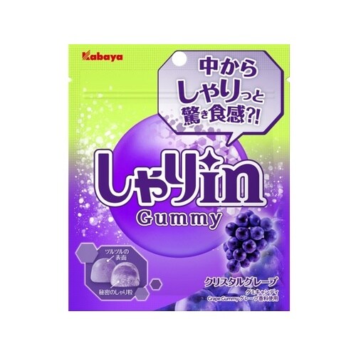 カバヤ しゃりinグミ グレープ 52g x10
