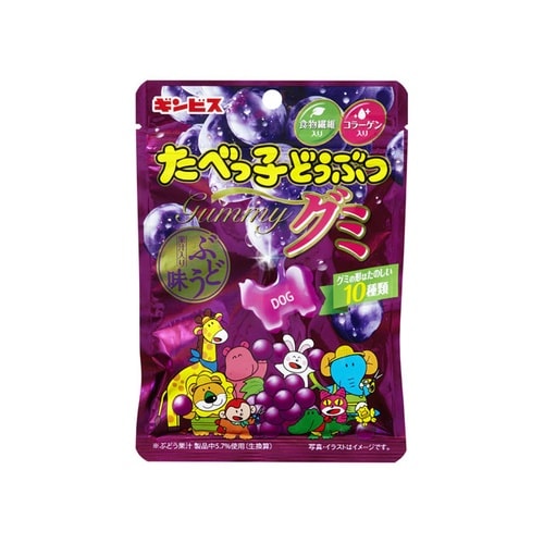 ス たべっ子どうぶつグミ ぶどう味 65g x10