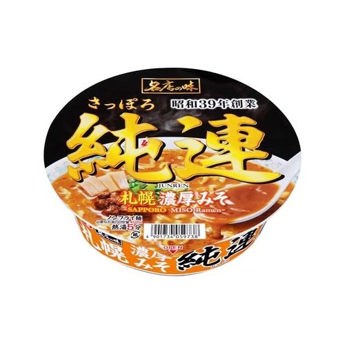 一番 名店純連札幌濃厚みそ大口径 134g x12