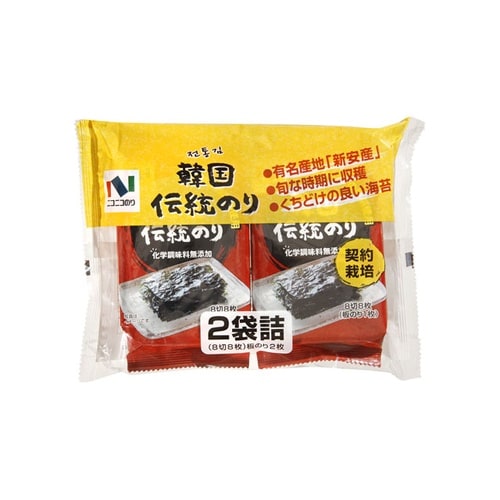ニコニコのり 韓国伝統のり Y 2袋 x10