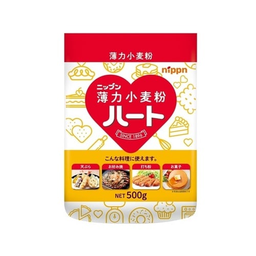 ニップン ハート 薄力小麦粉 500g x18