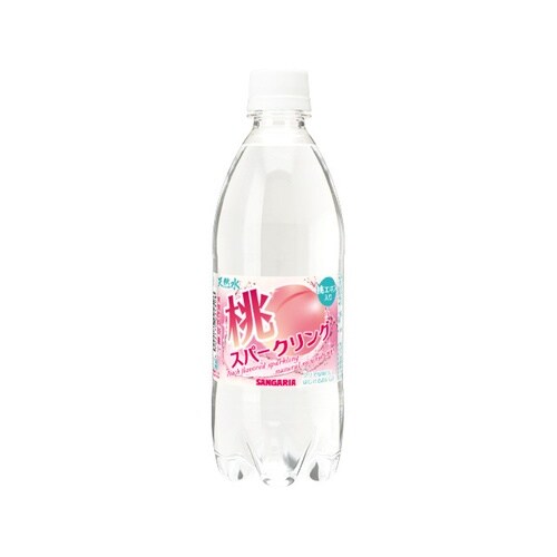 水 桃スパークリング ペット 500ml x24