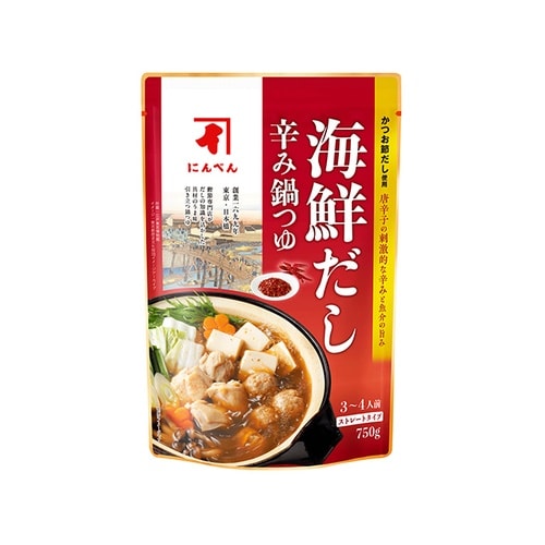 にんべん 海鮮だし辛み鍋つゆ 750g x12
