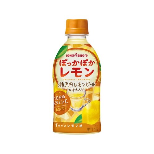 ッポロ ぽっかぽかレモン ペット 350mlx24