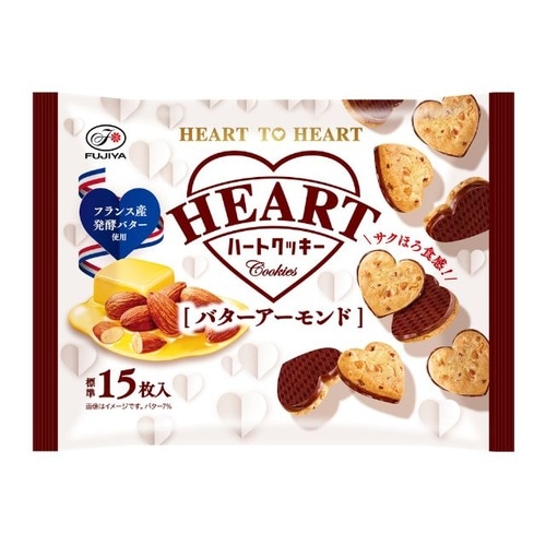 ハートクッキー バターアーモンド 108g x18