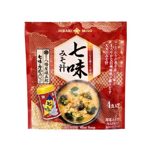 ひかり味噌 七味みそ汁 八幡屋礒五郎 4食 x8