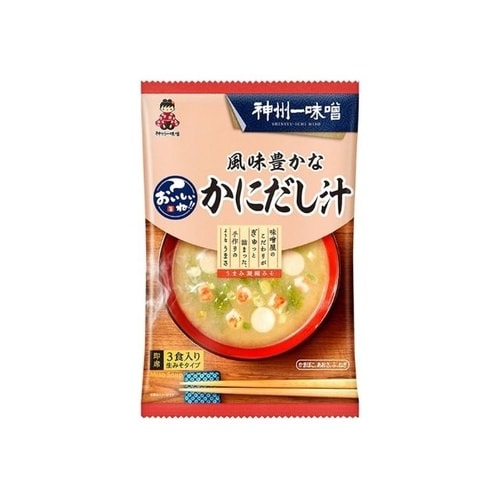 味噌 おいしいね風味豊かなかにだし汁 3食 x12