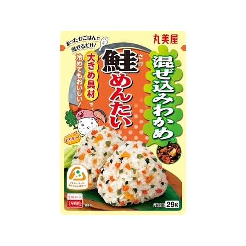 混ぜ込みわかめ 鮭めんたい 袋入 29g x10
