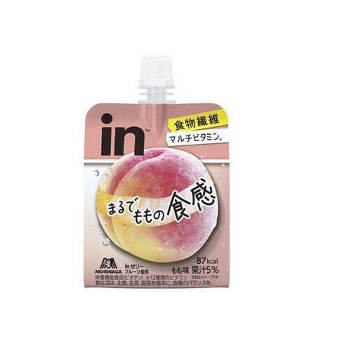 菓 inゼリー フルーツ食感 もも 150g x6