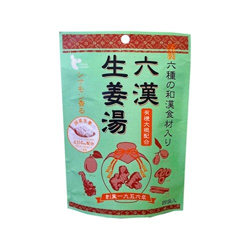 イトク食品 六漢生姜湯 4P 16gX4袋 x10