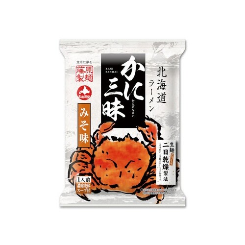 道ラーメンかに三昧 みそ味一人前 107g x20