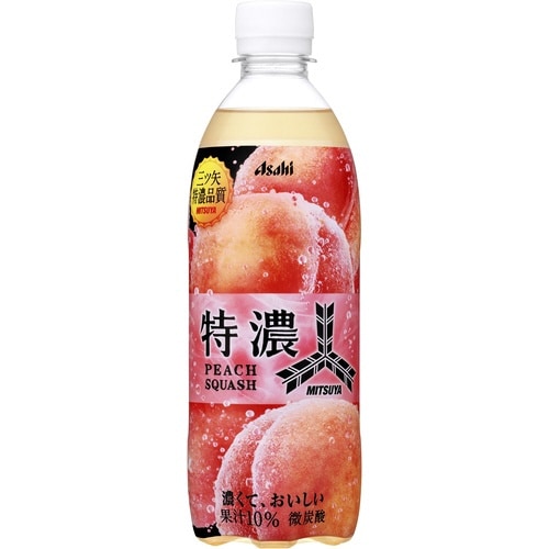 三ツ矢特濃ピーチスカッシュ PET500ml24本