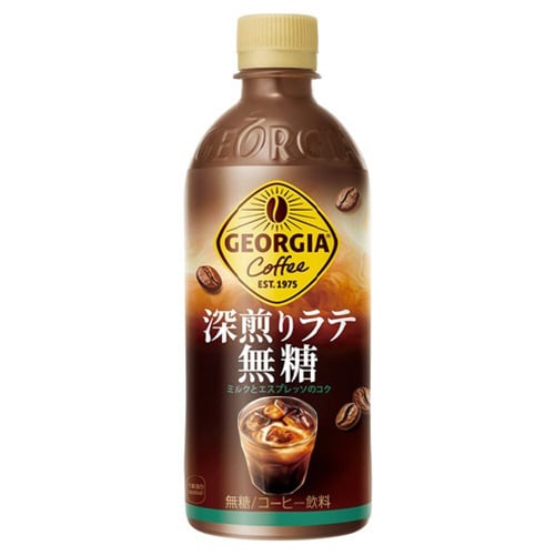 ジョージア 深煎りラテ無糖500mlPET 24本