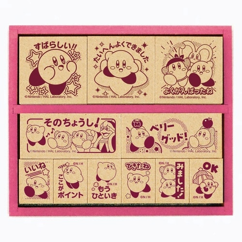 星のカービィ 木製ごほうびスタンプ×3