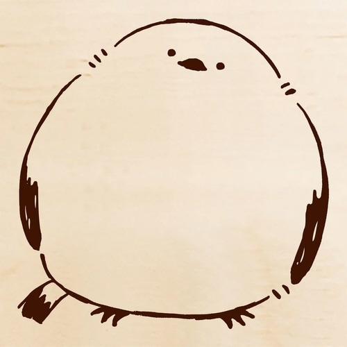 いろどりはんこ シマエナガ アップ×6