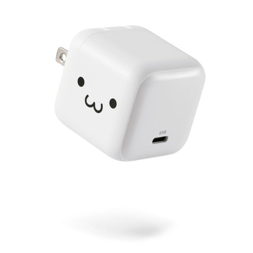 65W USB−C 充電器 PD 折畳 しろちゃん