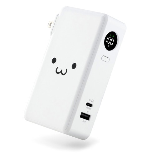 10000mAh一体型バッテリー PD30W 顔