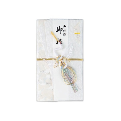 結婚御祝用金封 鶴 ホワイト×5
