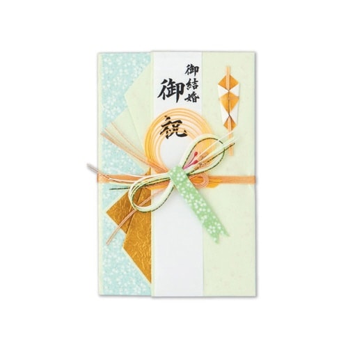 結婚御祝用金封 グリーン×5