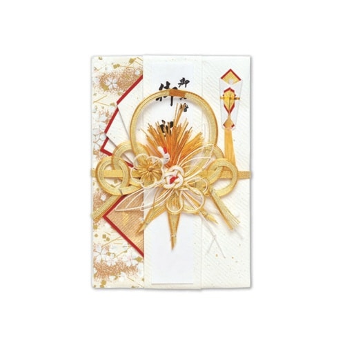結婚御祝用金封 鶴 赤×5