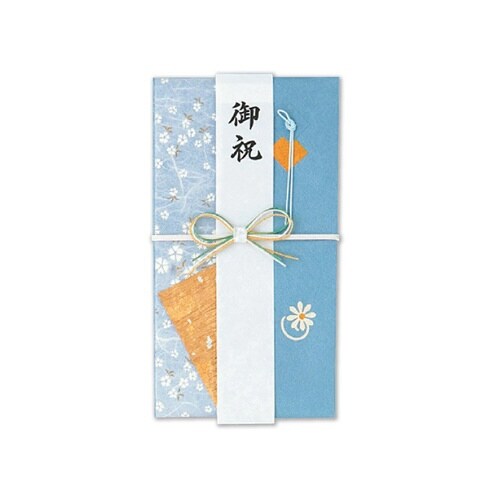 一般・出産御祝い用金封 青×5
