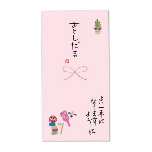 日本製 職人直筆 心温 手書き金封 お正月×5