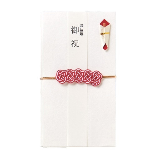 結婚御祝用金封 平梅五連 ホワイト×5
