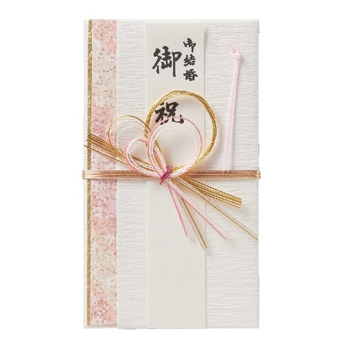 結婚御祝用金封 花柄 ピンク×5
