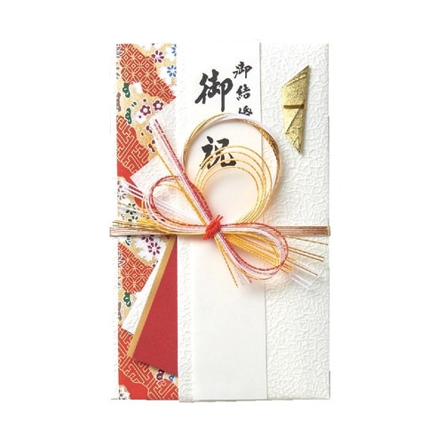 結婚御祝用金封 レッド×5