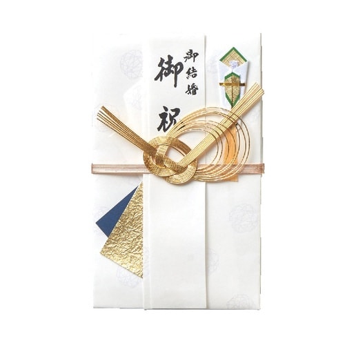 結婚御祝用金封 手毬柄 ブルー×5