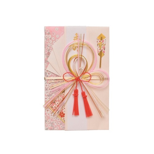 結婚御祝用金封 花柄 ピンク×5