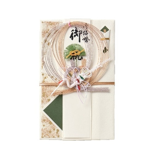 結婚御祝用金封 松 鶴 グリーン×5