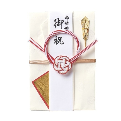 結婚御祝用金封 平梅 ホワイト×5