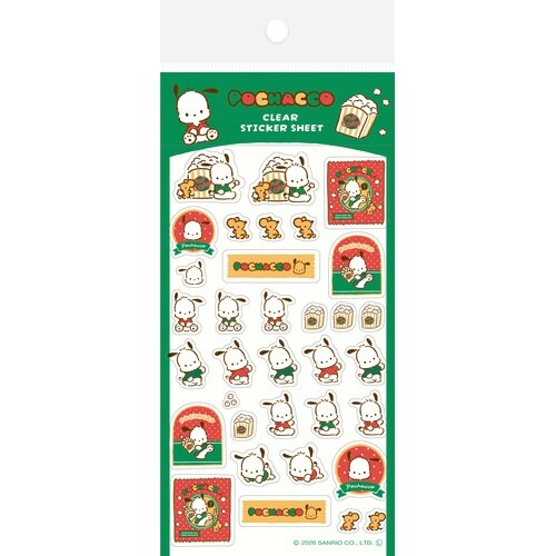 透明シールシートポチャッコおやつサンリオ×5