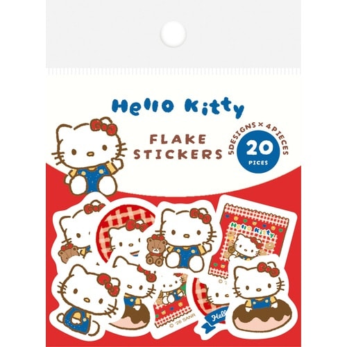 和紙フレークシールハローキティおやつサンリオ×5