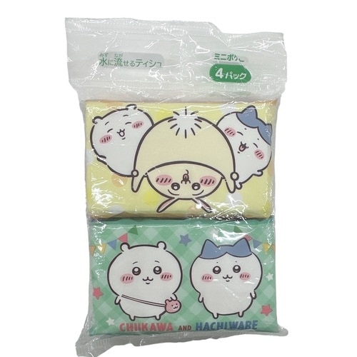 ちいかわ ミニポケットティシュ4個組 14個