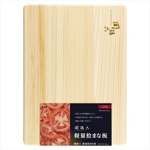 軽量 桧まな板300x220
