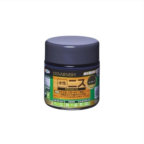 水性ニス PR ダークオーク 100ML