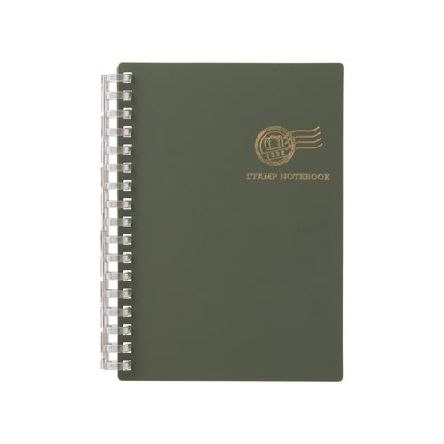 スタンプノートA6リーフ20枚入オリーブ×6