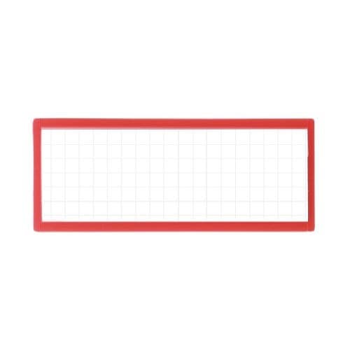 マグタッチスライド見出し 40×100mm赤×20