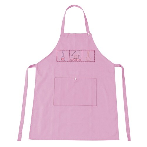 基礎縫いエプロン ピンク