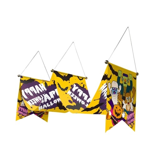 ウェーブペナント40140HAPPYHALLO