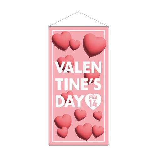 防炎タペストリー42394VALENTINESD