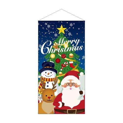 防炎タペ42677Christmasキャライラス